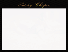 Tablet Screenshot of paisleywhispers.net